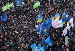 На мітингу опозиції в Києві більше 20 тисяч люду На мітингу опозиції в Києві більше 20 тисяч люду