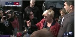 Активісти заблокували авто Гонтаревої Активісти заблокували авто Гонтаревої